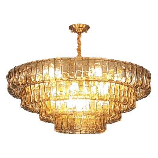 French-inspired, Mid-century Modern Glass Villa Living Room Lighting