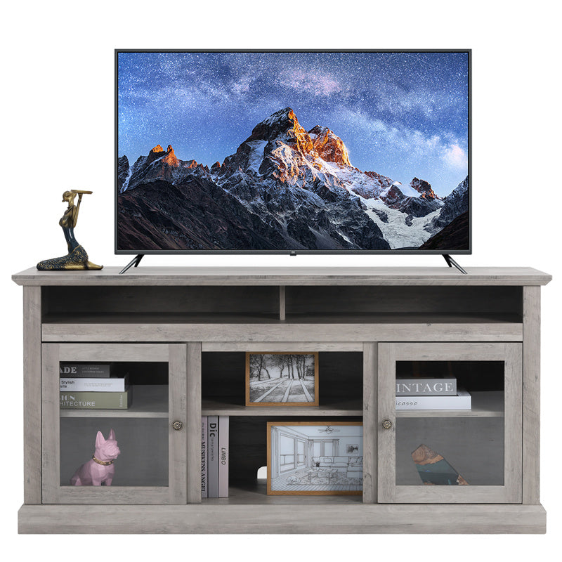 Enchanted Luxe TV Cabinet With Wood Grain Finish For Living Room
