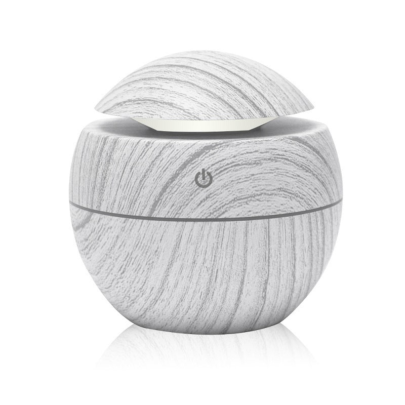 Eco-friendly Mute Mushroom Head Mini Ultrasonic Wood Grain Humidifier