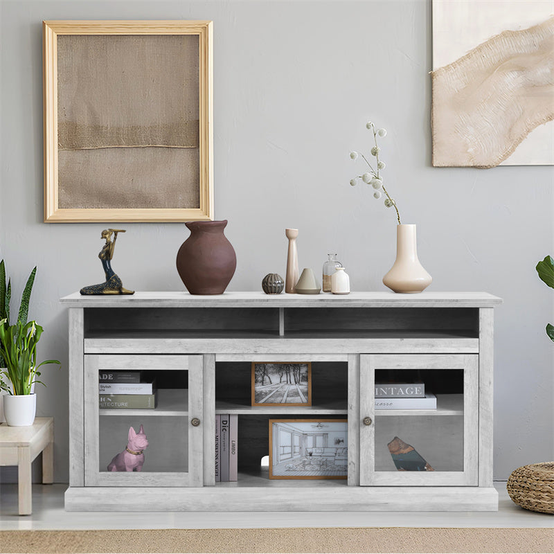 Enchanted Luxe TV Cabinet With Wood Grain Finish For Living Room
