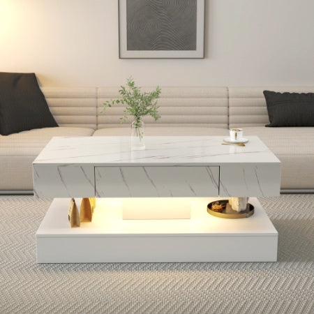 Lifted LED Coffee Table - Luminous Glow for Modern Living Rooms