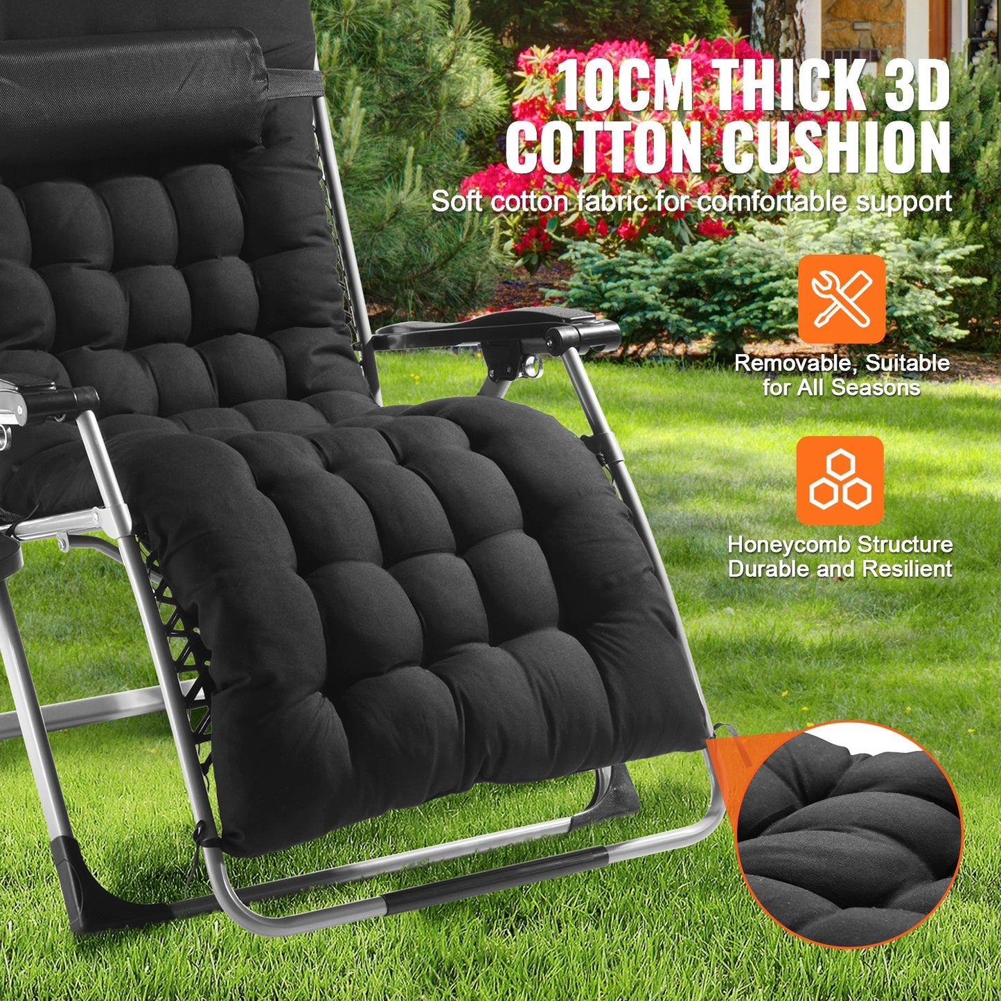 Luxurious 500Lb Heavy Duty Zero Gravity Chair Indoor Outdoor