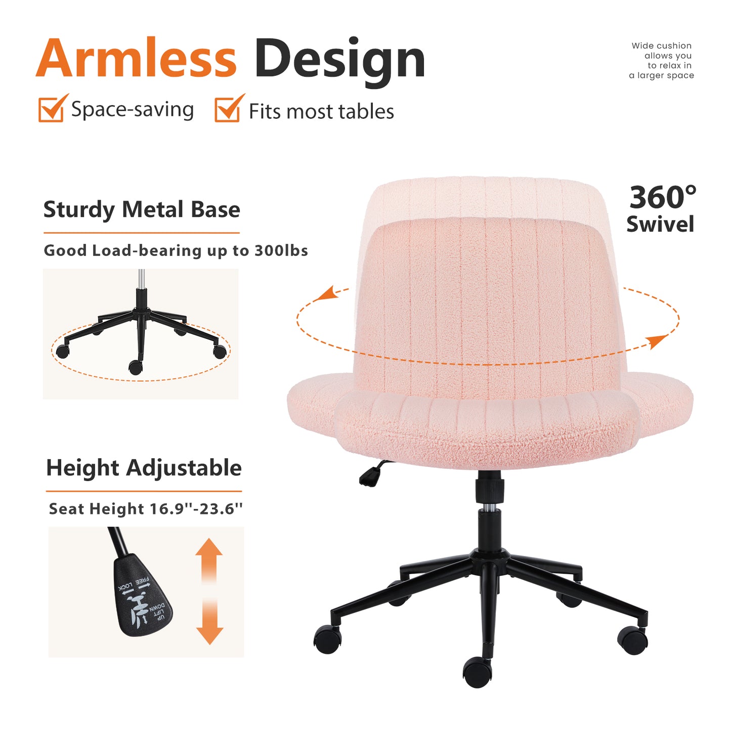 The Enchanted Essence Cross Legged Office Desk Vanity Chair Velvet Pink Cushioned Glam For All Day Comfort