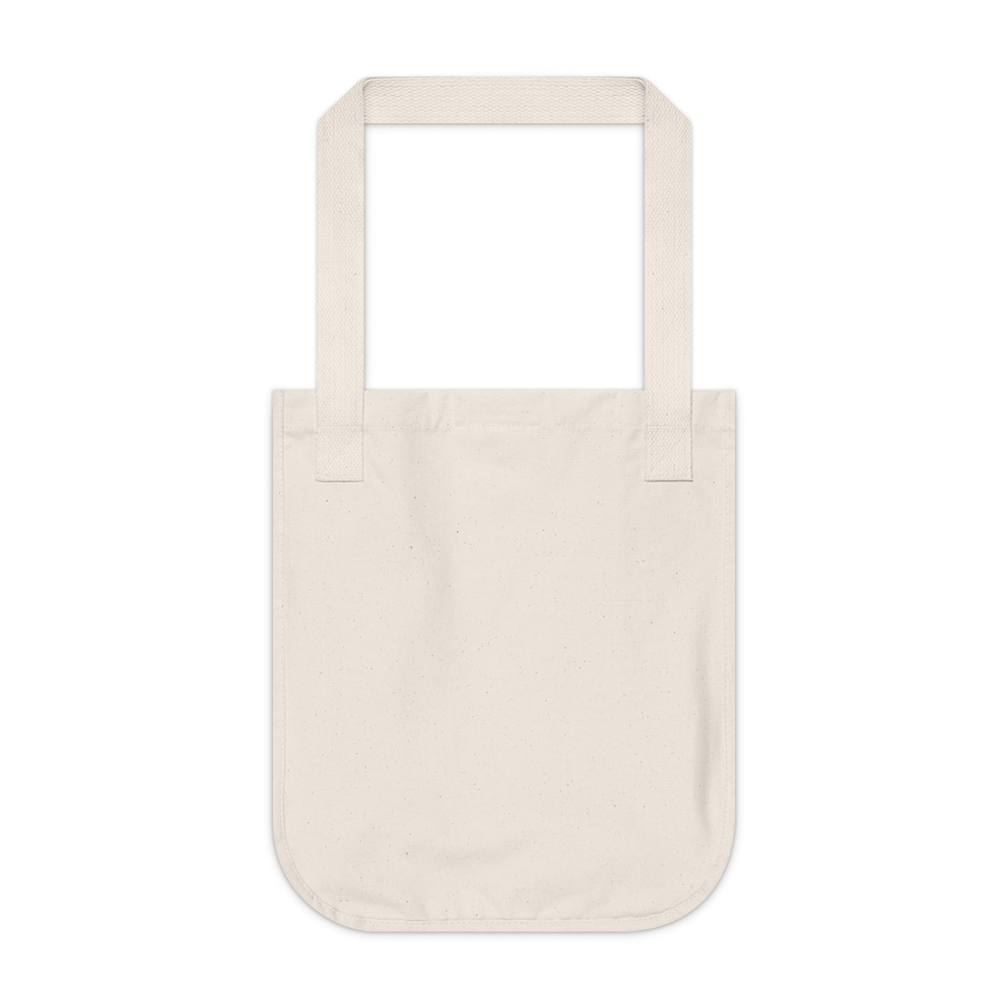 Canvas Tote Bag — "Protected, guided, and slightly delusional" Inspirational Quote Tote
