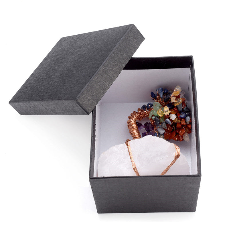 Enchanted Starry Rose Quartz Money Tree Glow Luxe Ornament