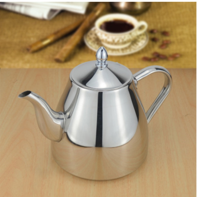 Thick 304 Stainless Steel Teapot - 2000ml Capacity With Built In Filter For Easy Brewing