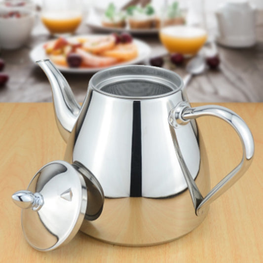 Thick 304 Stainless Steel Teapot - 2000ml Capacity With Built In Filter For Easy Brewing