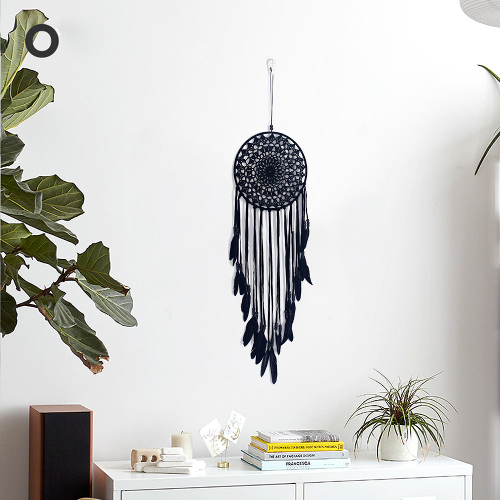 Handmade feather dream catcher
