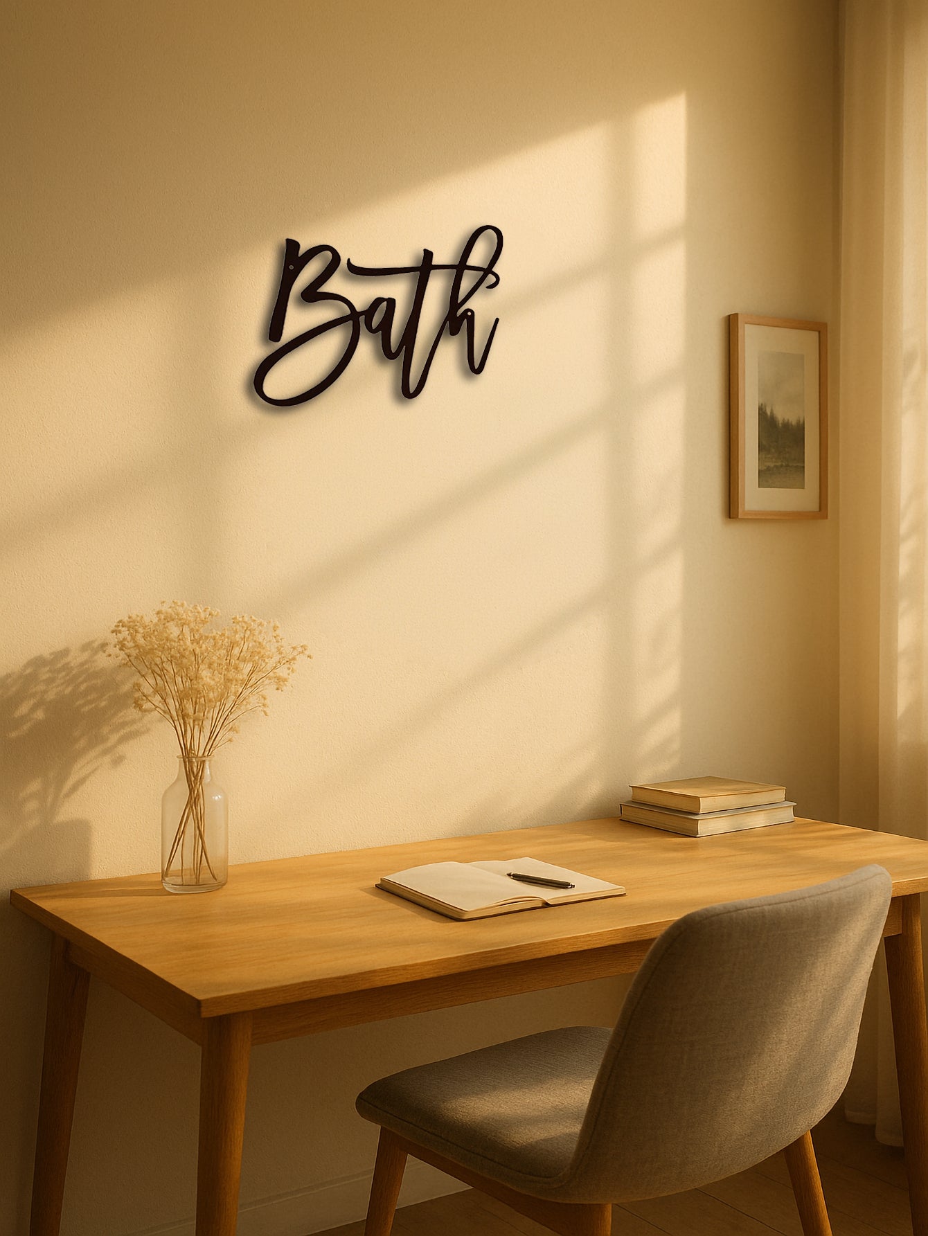 BATH Stylish Focal Point For Wall Art, Chic Home Decor