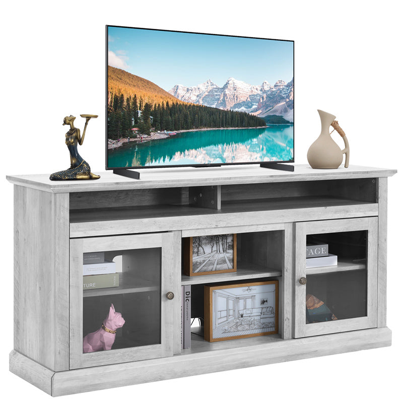 Enchanted Luxe TV Cabinet With Wood Grain Finish For Living Room