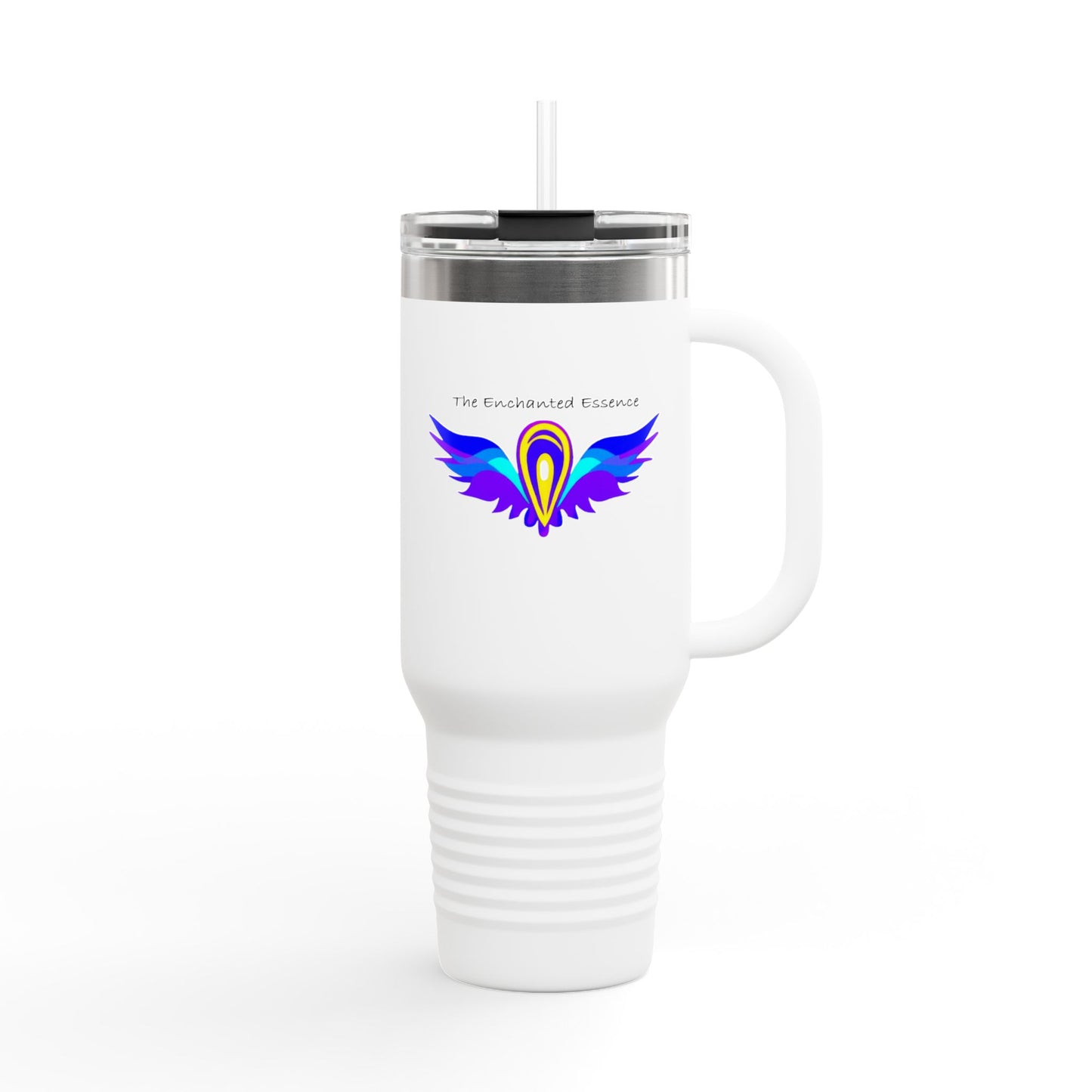 40oz Insulated Travel Mug — "The Emboldened Phoenix" Colorful Winged Logo