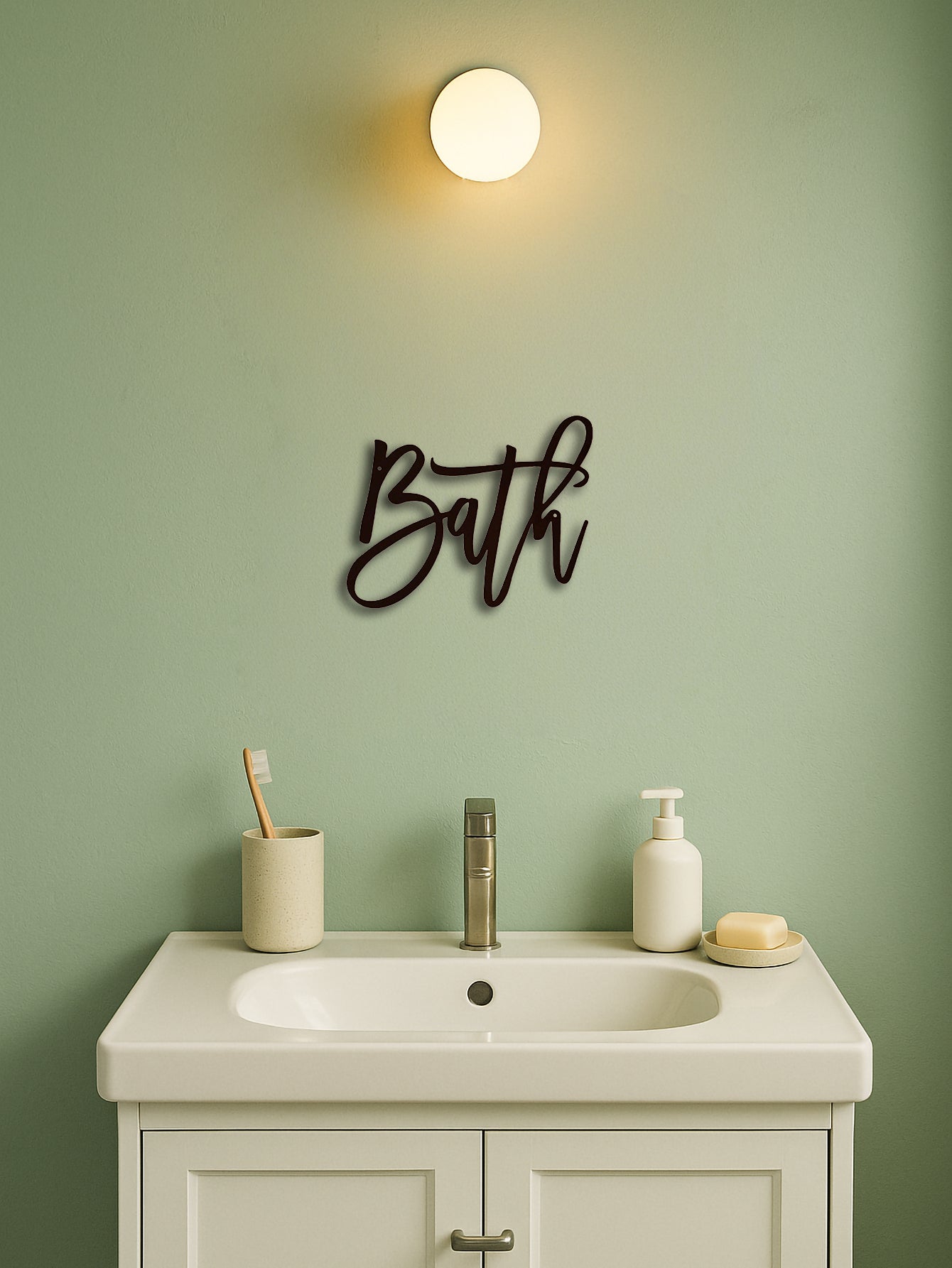 BATH Stylish Focal Point For Wall Art, Chic Home Decor