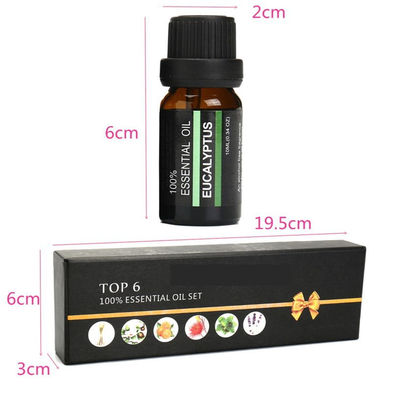 The Enchanted Essence Essential Oil Massage Aromatherapy Set - Opulent Six Signature Oils for Deep Relaxation