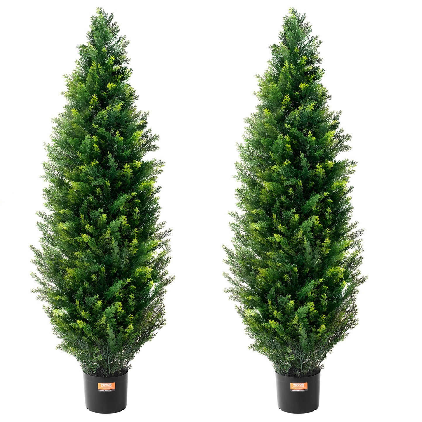 Two Pack 4 Ft UV Resistant Artificial Cedar Topiary