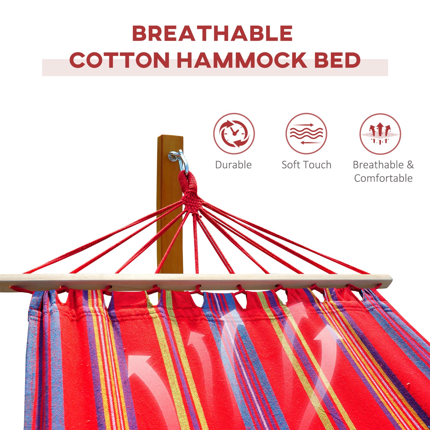 Enchanting Sustainable Hardwood Outdoor Hammock Stand With Adjustable Chains