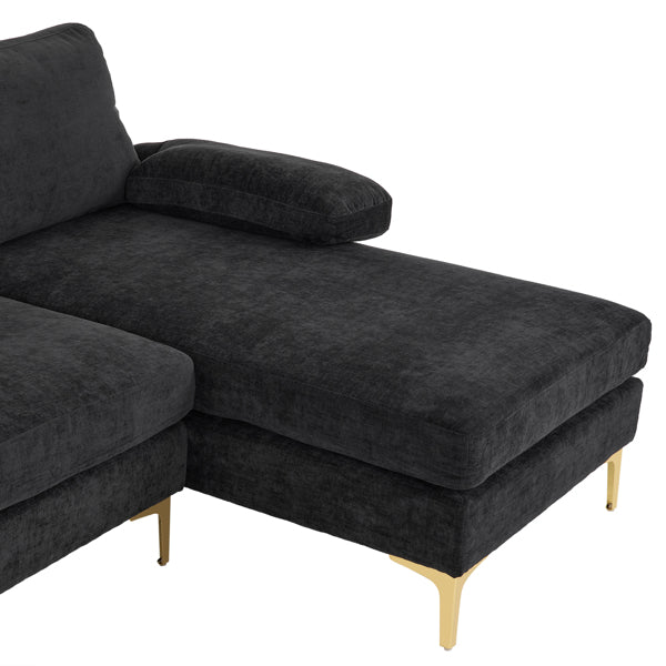 U Shaped Indoor Modular Sofa With Four Seats, Nap Ready