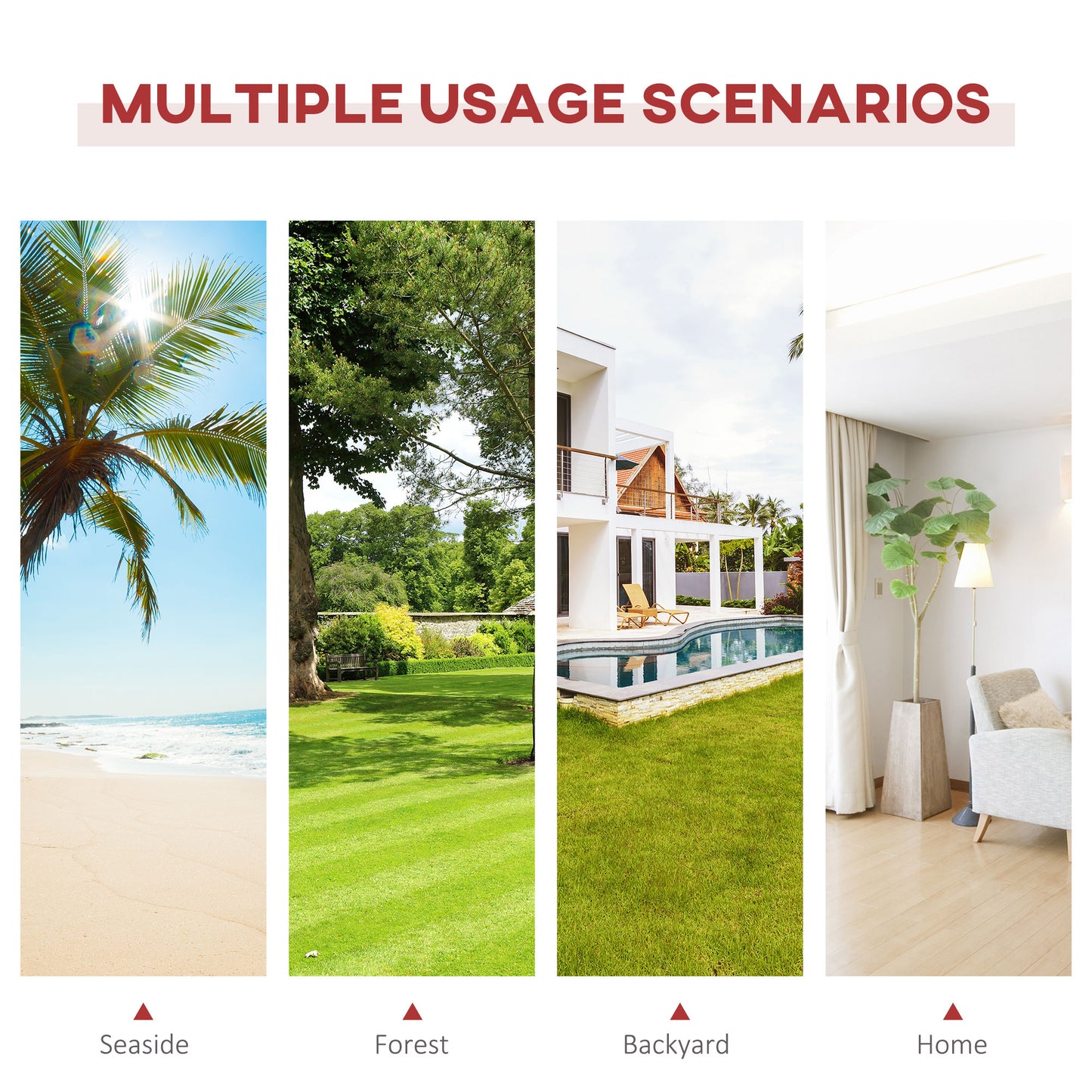 Enchanting Sustainable Hardwood Outdoor Hammock Stand With Adjustable Chains