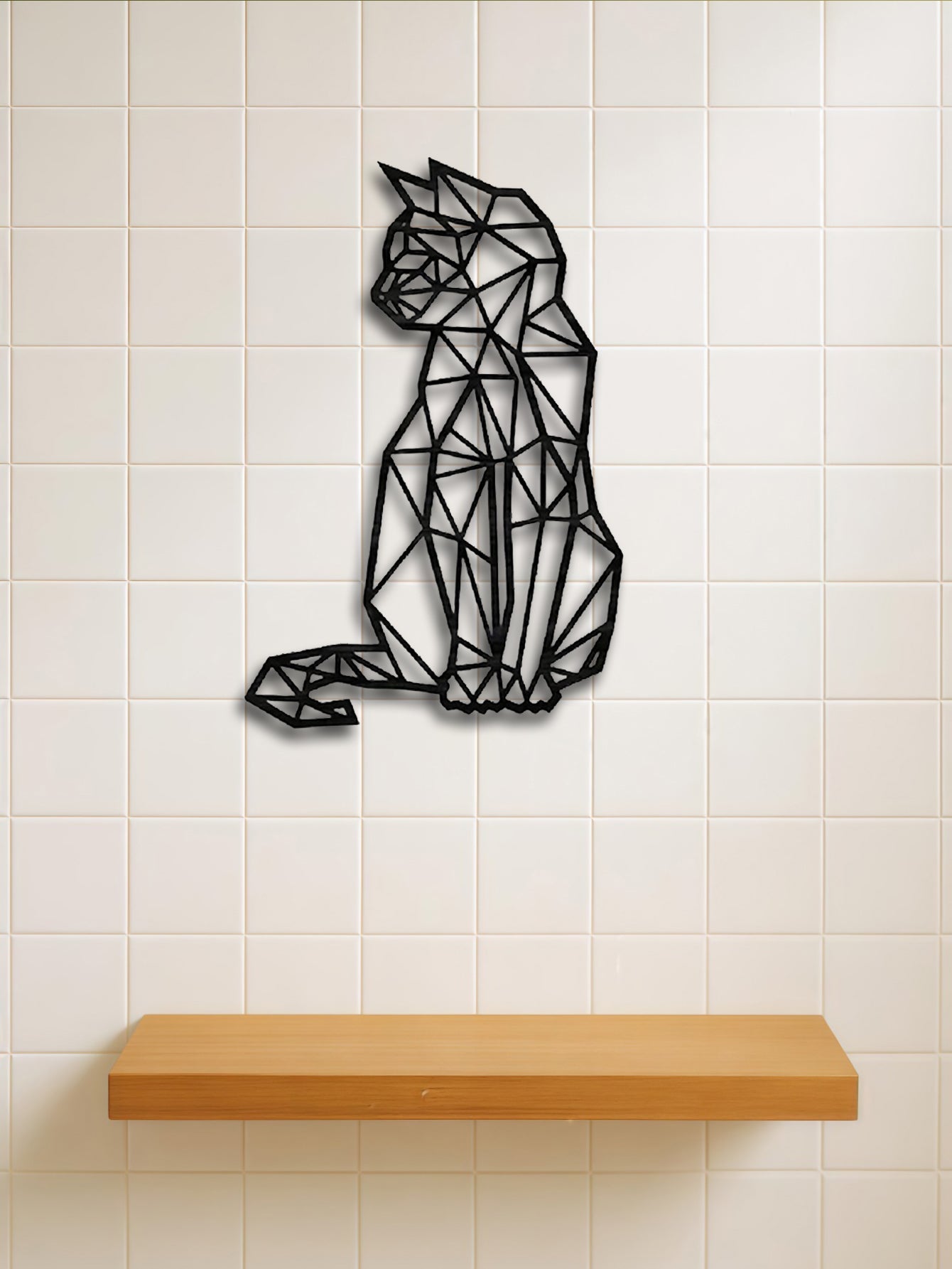 Enchanted Bath Metal Cat Wall Art Luxe Sign For Living Room And Bedroom