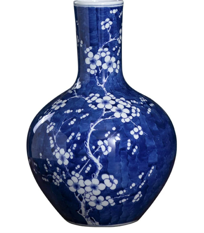 Hand-painted Vintage Ceramic Vase For Living Room Flower Arrangements