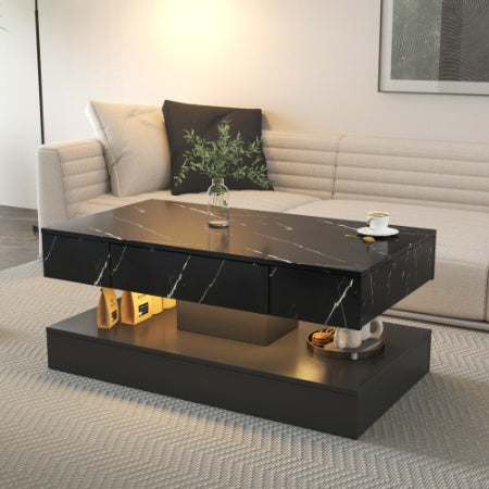 Lifted LED Coffee Table - Luminous Glow for Modern Living Rooms