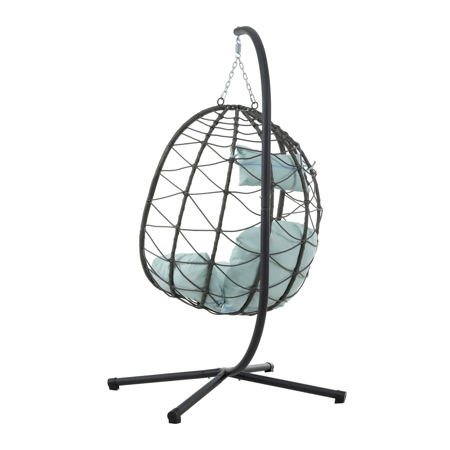 Enchanted Luxe Egg Chair With Stand For Indoor Outdoor Bliss