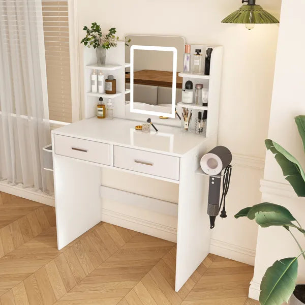 LED Vanity Table - Radiant Glow With 3-Color Adjustable Lights