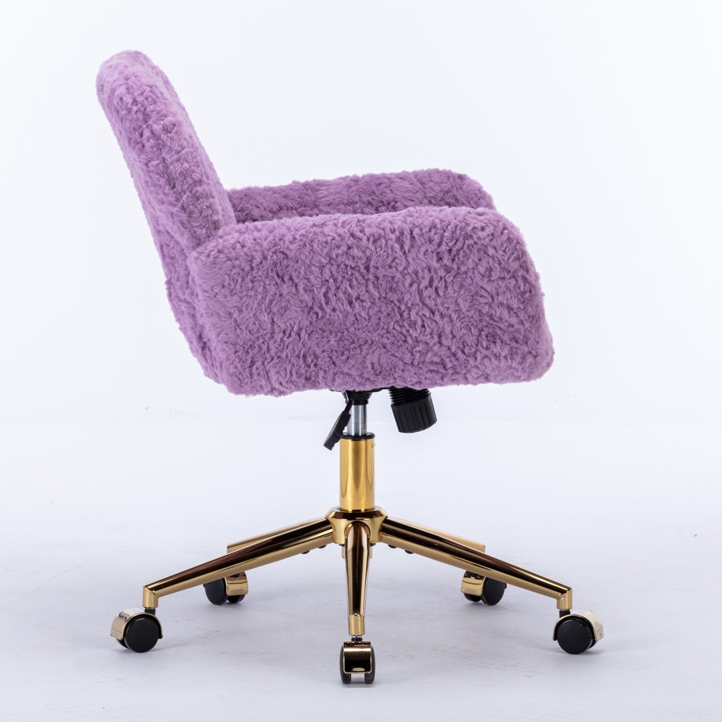 AA Velvet Rabbit Hair Office Chair  With adjustable base