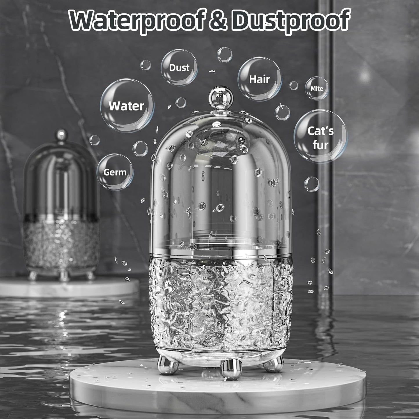 Large Capacity Vanity Makeup Brush Storage Rack Organizer