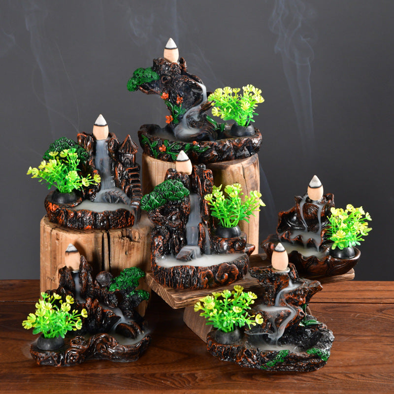 Zen Incense Burner Tea Ceremony Ornaments - Luminous Ceramic Ritual Decor