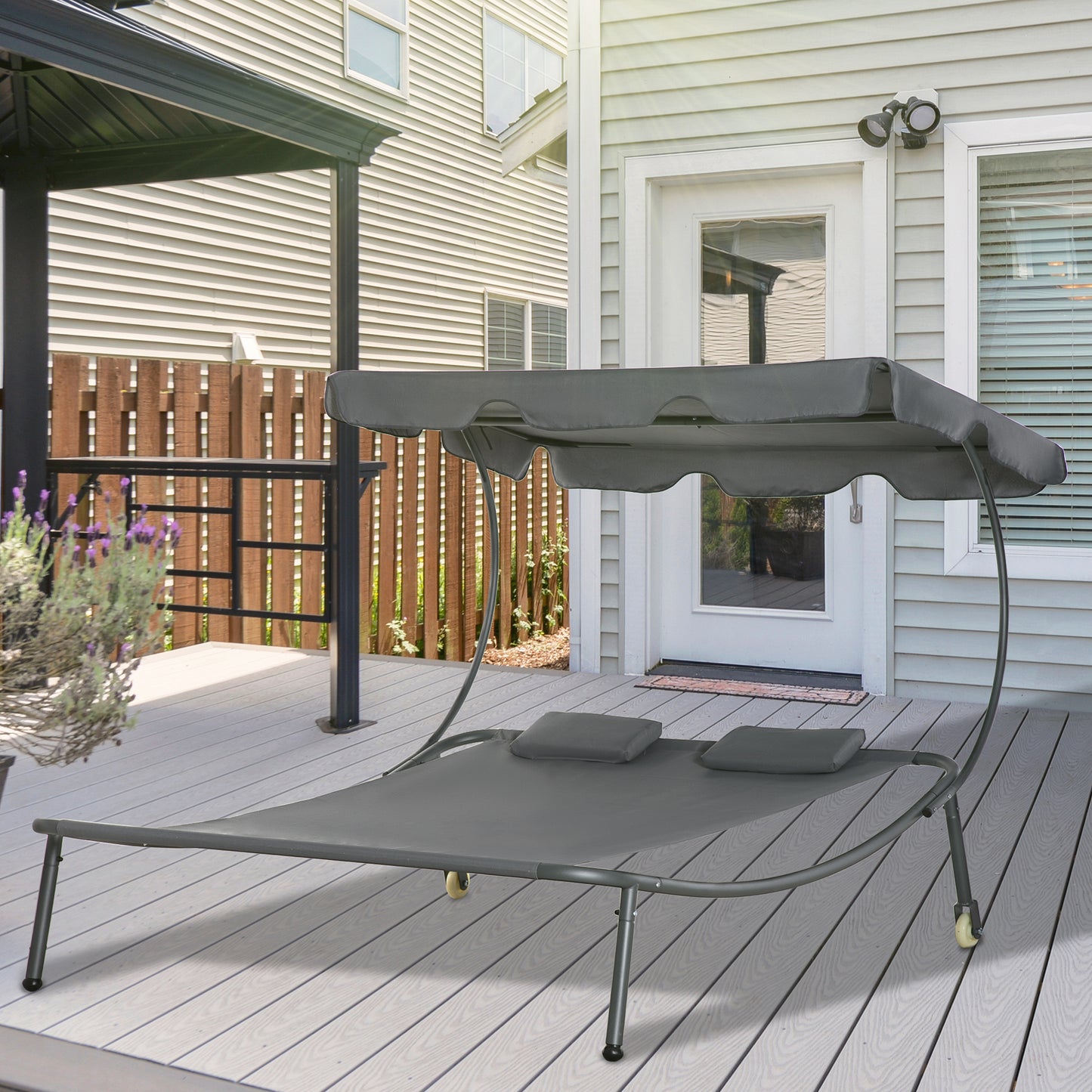 Patio Double Chaise Lounge Chair