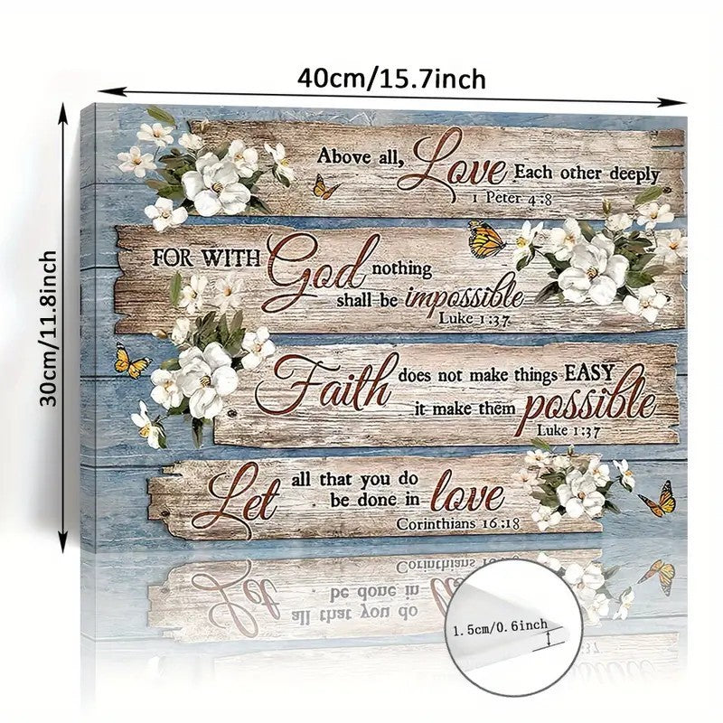 1 Piece Wall Art bible verse home decor