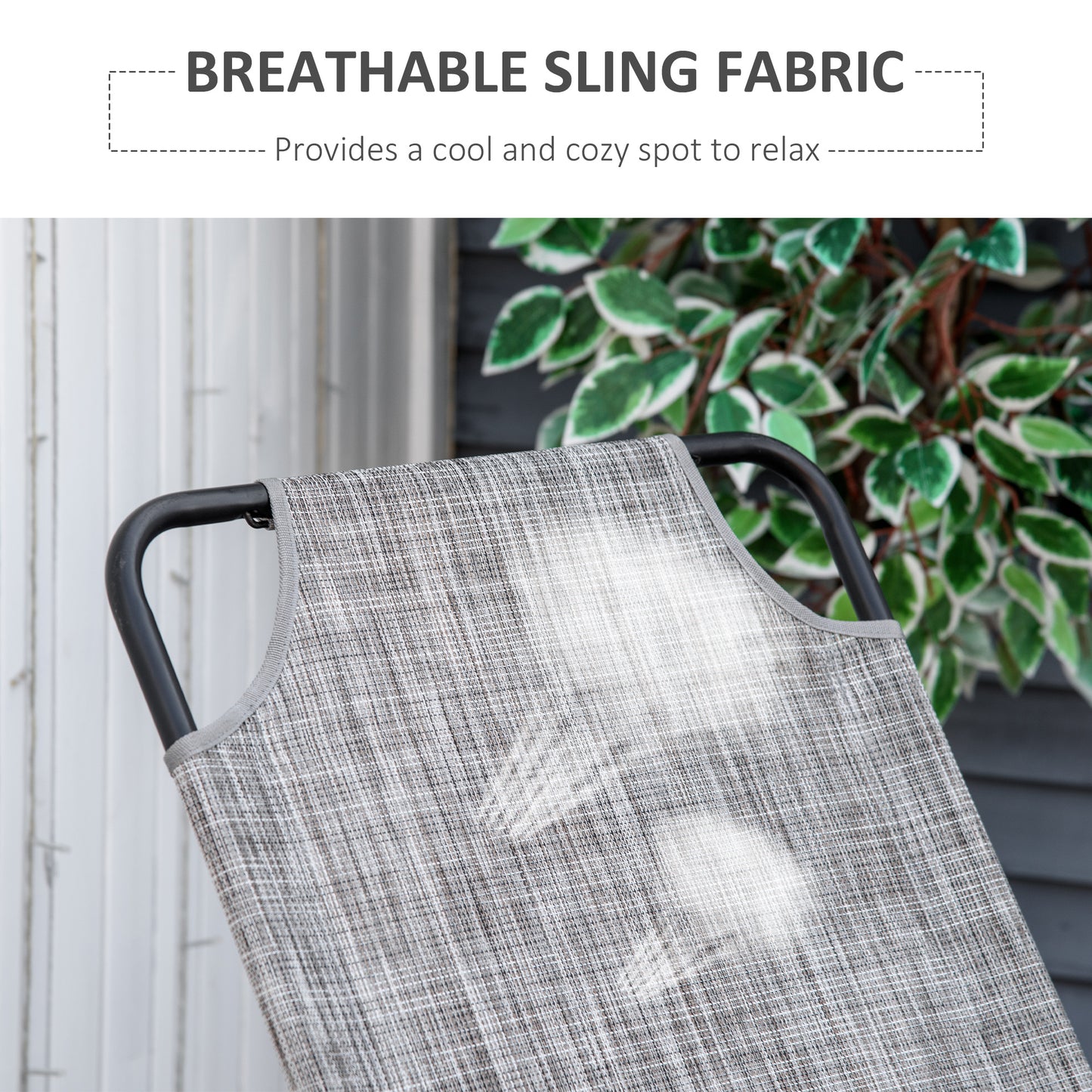Enchanting Patio Outdoor Rocking Chair With Sling Fabric