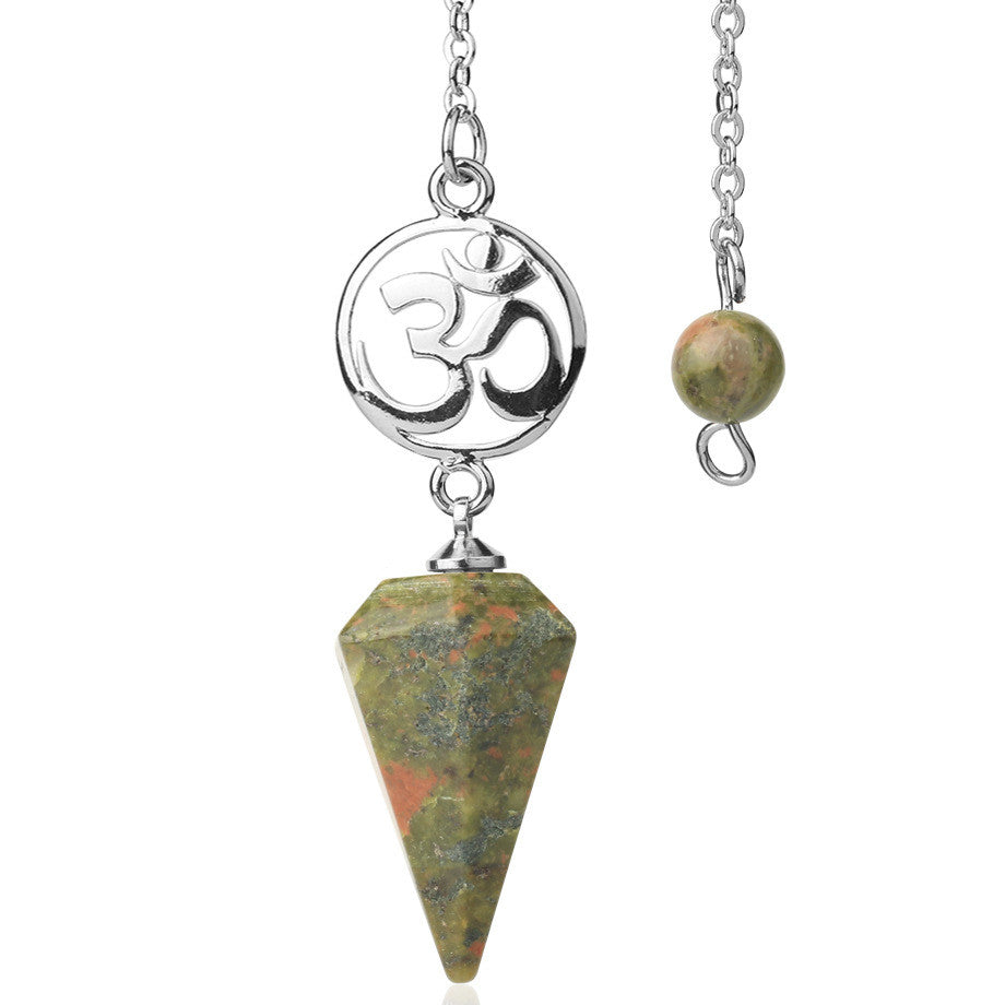 The Enchanted Essence Crystal Ore Pendulum Spiritual Pendant Jewelry - Luminous Starry Divination For Healing Crystals