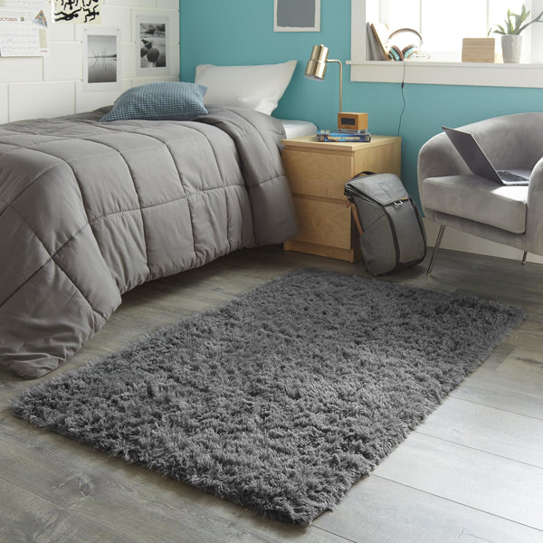 5ft X 8ft Rugs For Living Room,Grey Fluffy Carpet Large Fuzzy Plush Shag Comfy Soft, Non-Slip Indoor Floor Carpet,Room,Bedroom,Playroom, Home Decor Aesthetic