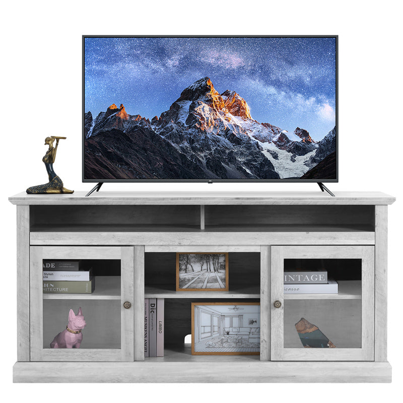 Enchanted Luxe TV Cabinet With Wood Grain Finish For Living Room