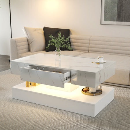 Lifted LED Coffee Table - Luminous Glow for Modern Living Rooms