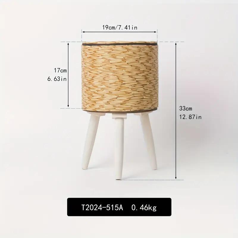 Handmade Green Plastic Vase - Upgraded Durable Wide-mouth Flower Pot And Plant Stand, Modern Round Indoor Home Decor Vase, Suitable For Tabletops Floors