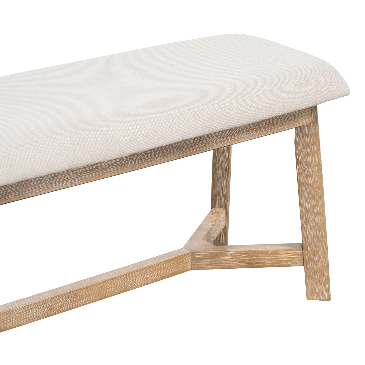 Enchanted Rectangular Table Farmhouse Dining Set With Upholstered Chairs