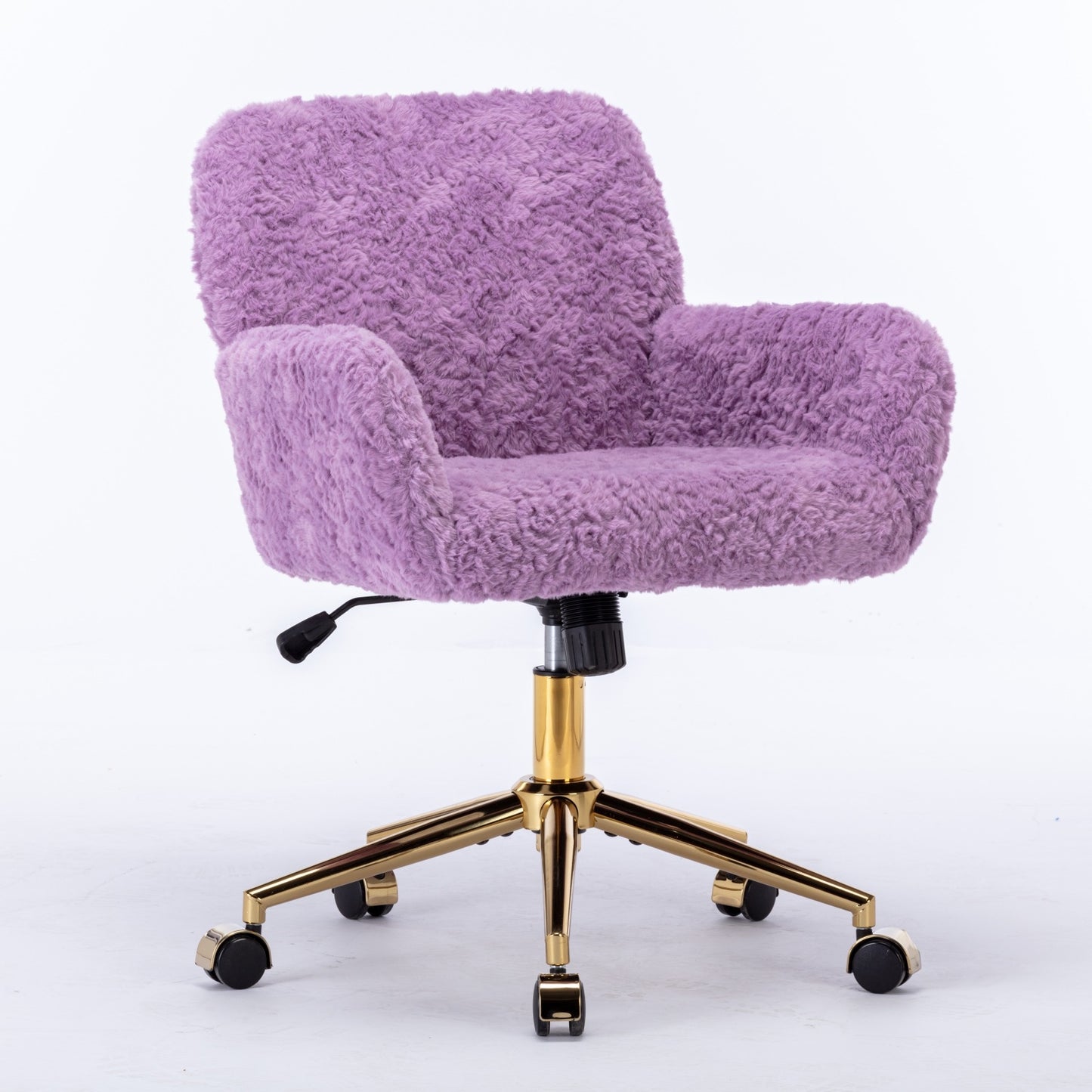 AA Velvet Rabbit Hair Office Chair  With adjustable base