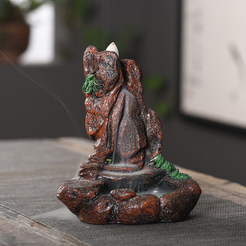 Zen Incense Burner Tea Ceremony Ornaments - Luminous Ceramic Ritual Decor