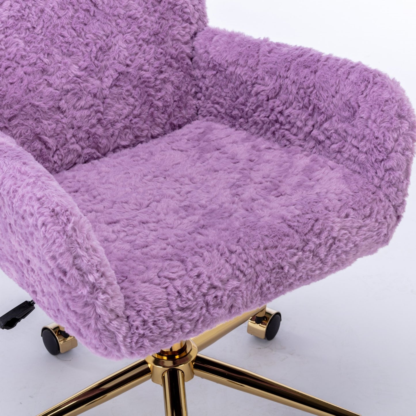 AA Velvet Rabbit Hair Office Chair  With adjustable base