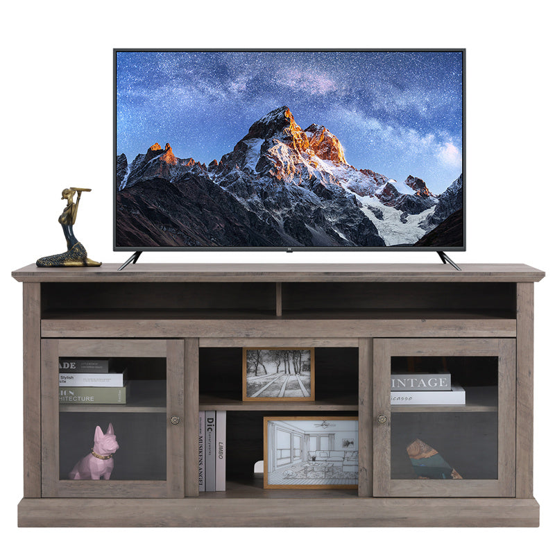 Enchanted Luxe TV Cabinet With Wood Grain Finish For Living Room