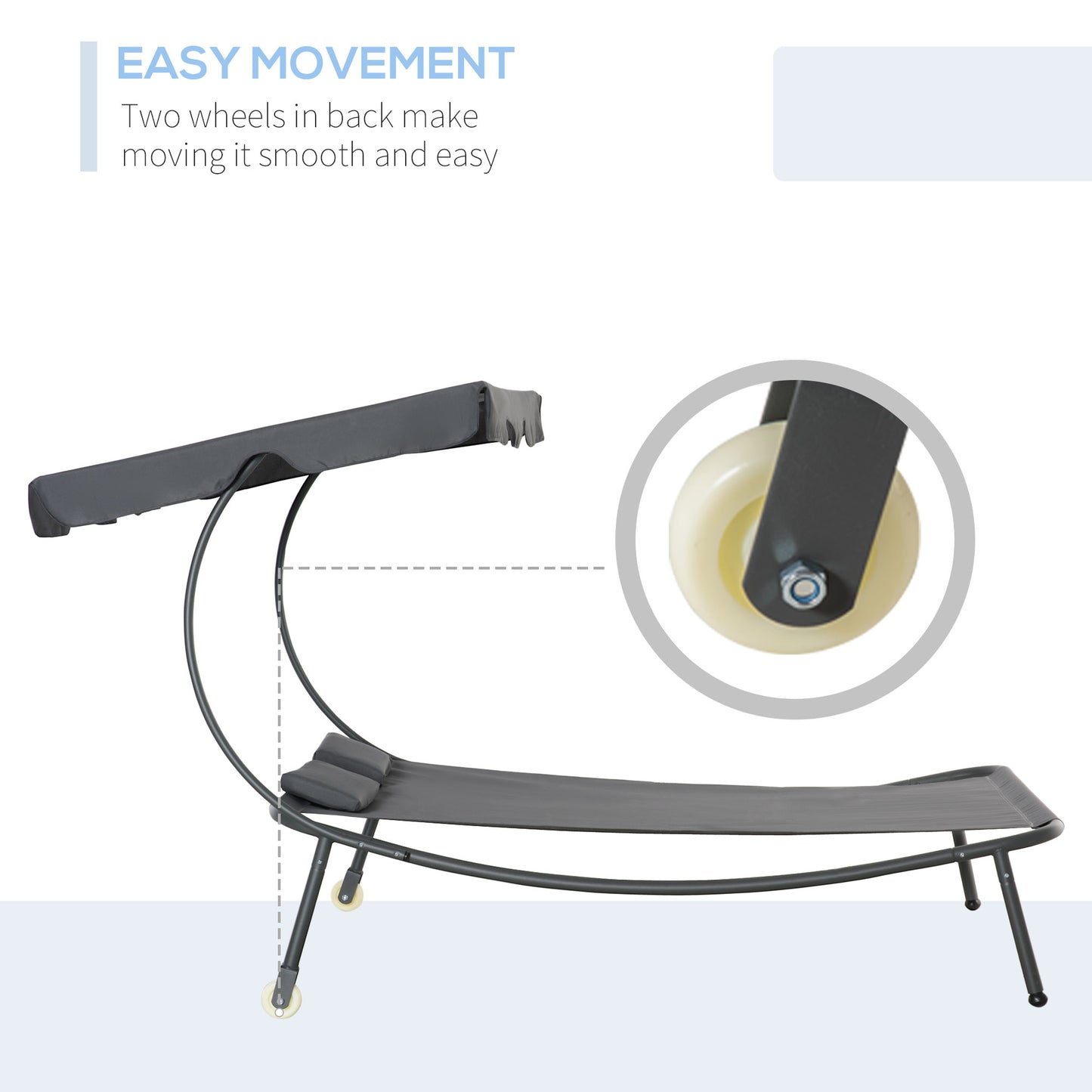 Patio Double Chaise Lounge Chair