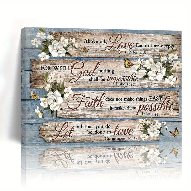 1 Piece Wall Art bible verse home decor