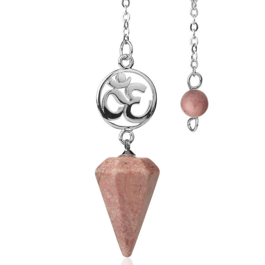 The Enchanted Essence Crystal Ore Pendulum Spiritual Pendant Jewelry - Luminous Starry Divination For Healing Crystals