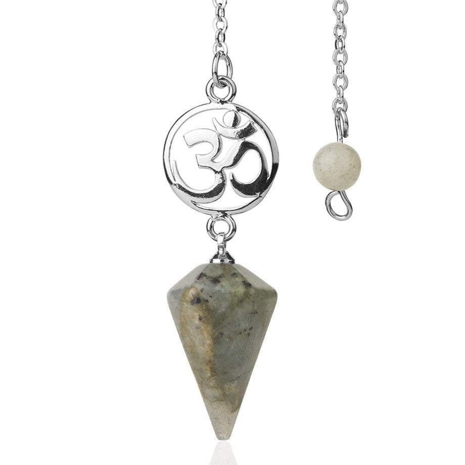The Enchanted Essence Crystal Ore Pendulum Spiritual Pendant Jewelry - Luminous Starry Divination For Healing Crystals