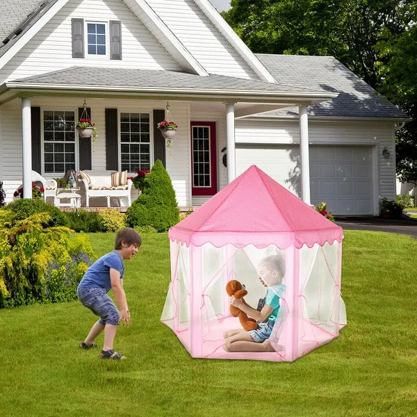 Deluxe Princess Castle Play Tent For Indoor Outdoor Fun