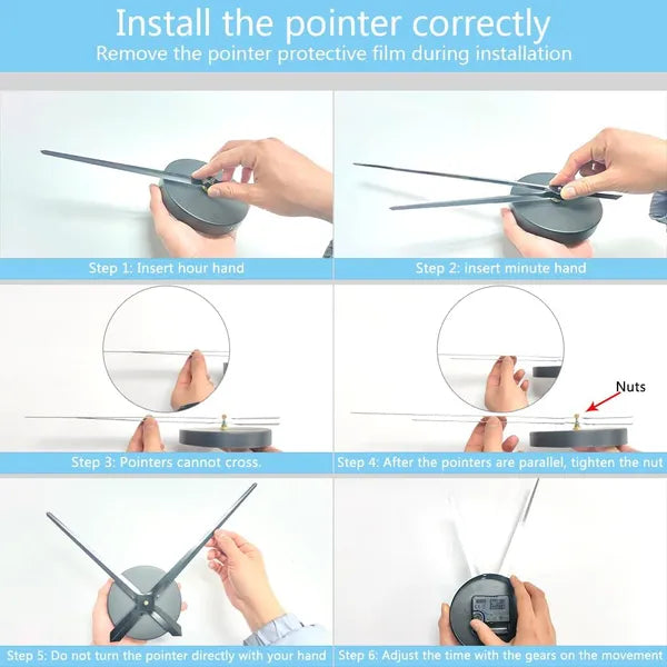 Large Modern Art Deco Wall Clock