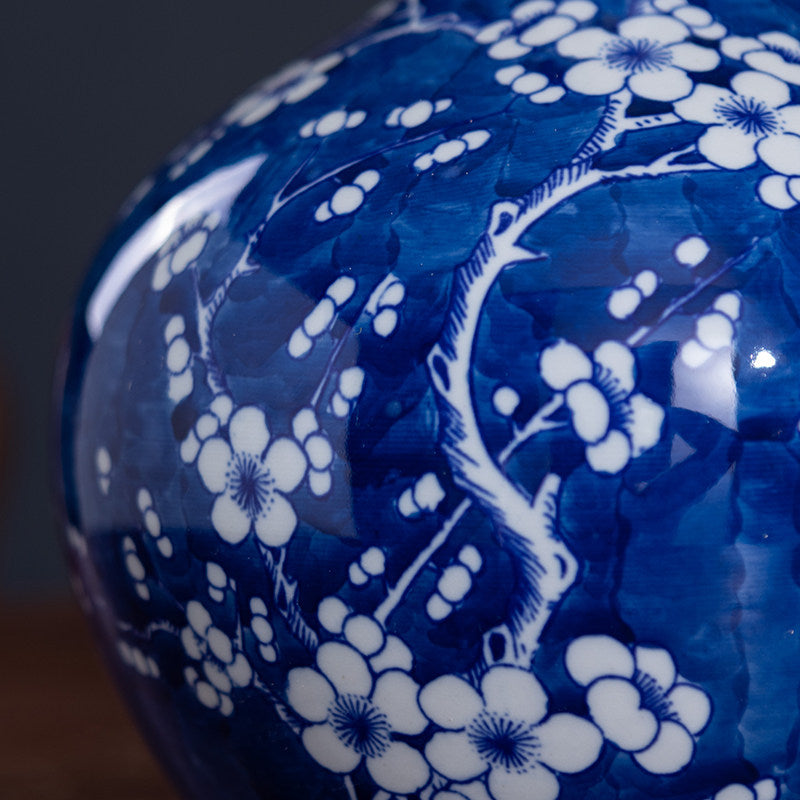 Hand-painted Vintage Ceramic Vase For Living Room Flower Arrangements
