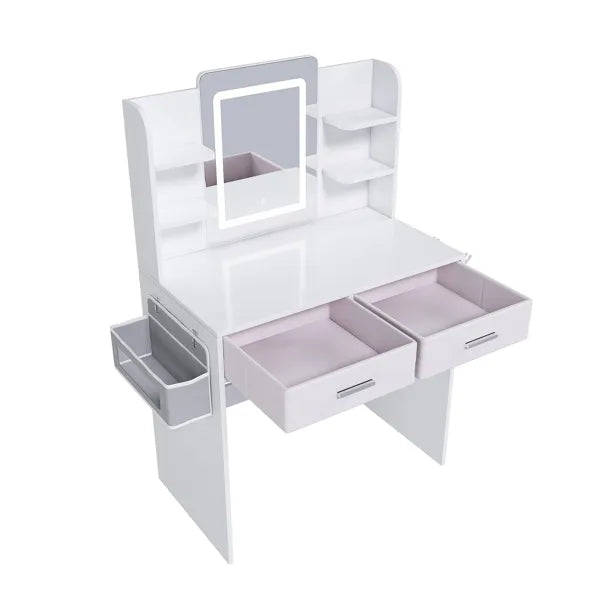 LED Vanity Table - Radiant Glow With 3-Color Adjustable Lights